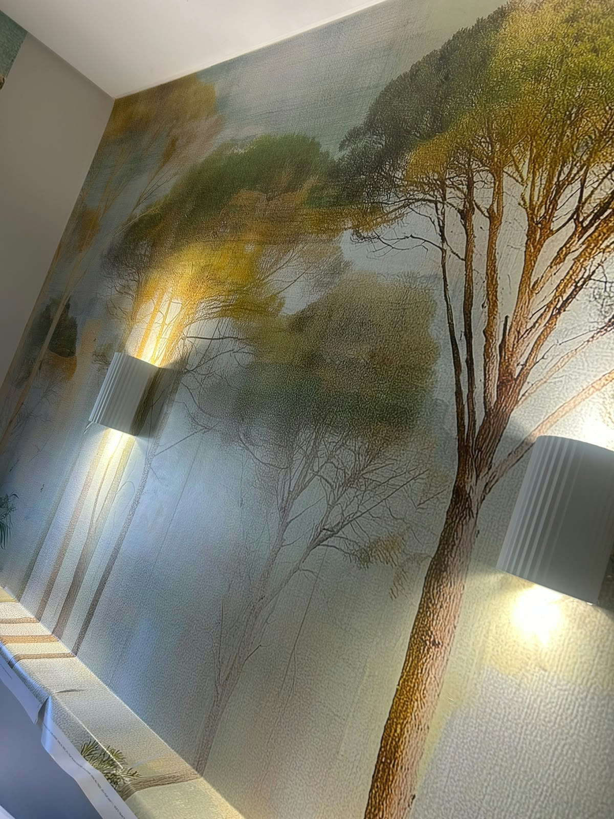 Forest mural wallpaper, floor to ceiling